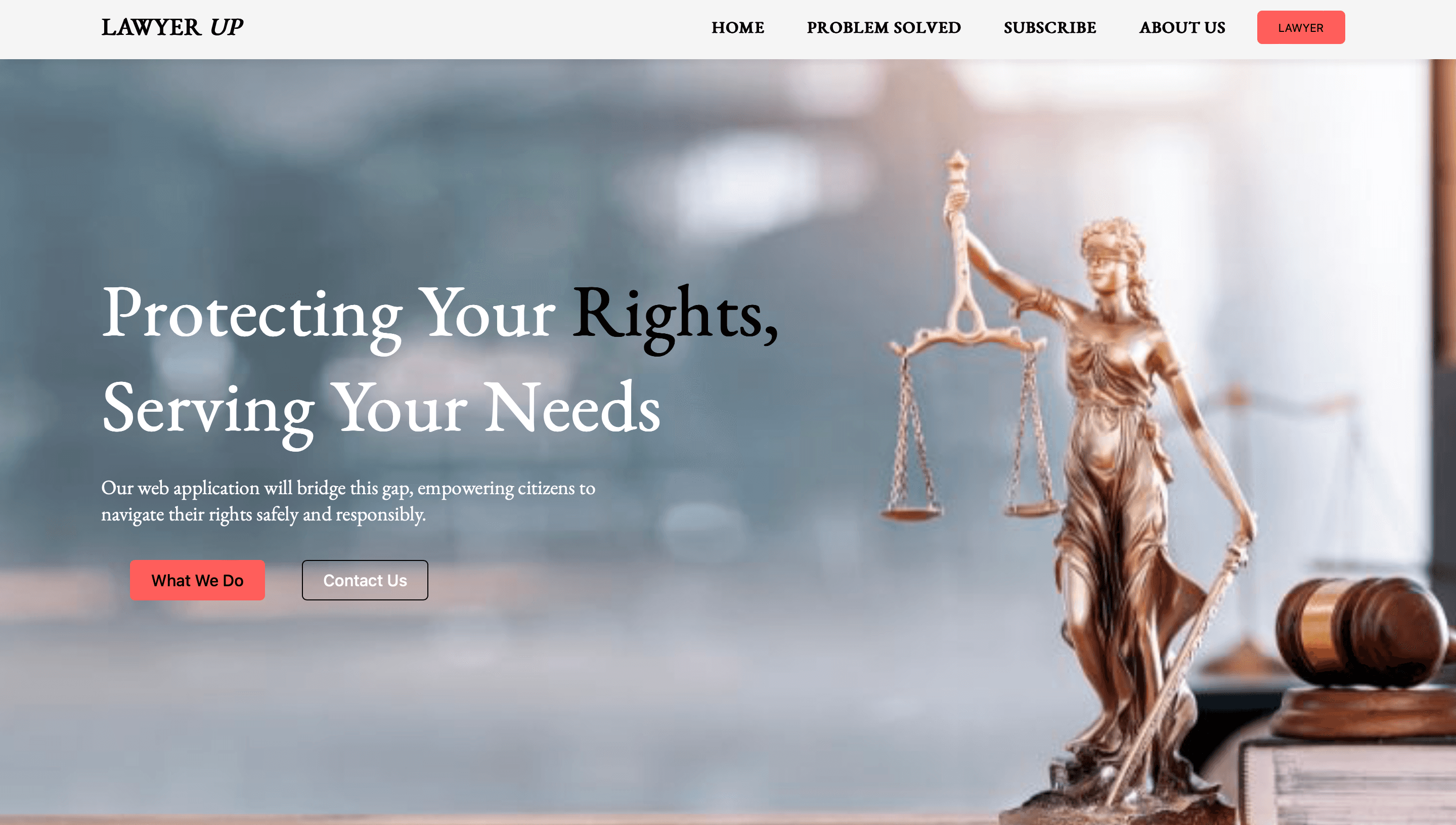 Lawyer Up: Legal ChatBot